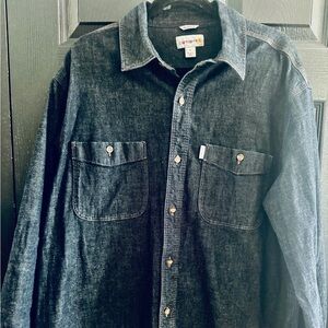 Carhartt Men's Dark Blue Denim Shirt